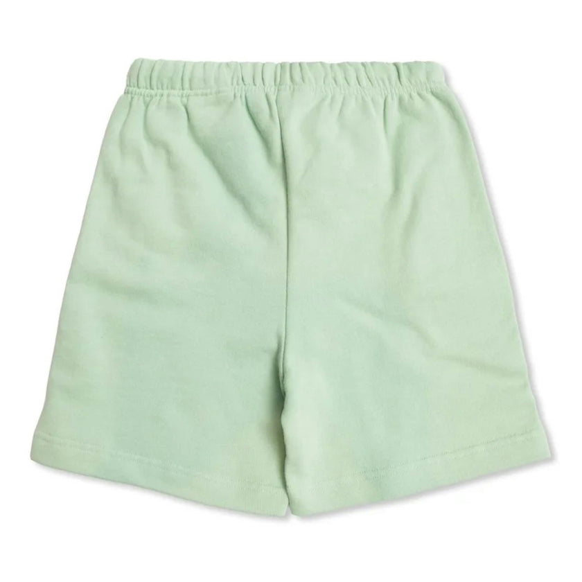 Green Brushed Logo Sweatshorts