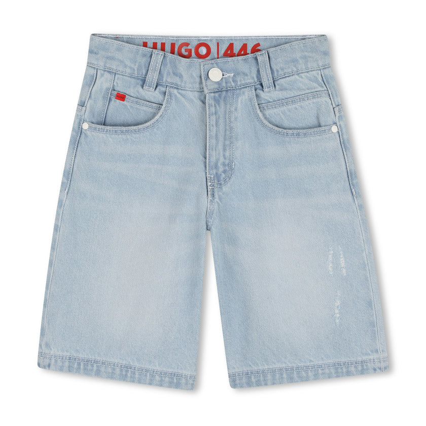 Loose Fit - Bleach Grows Denim Shorts