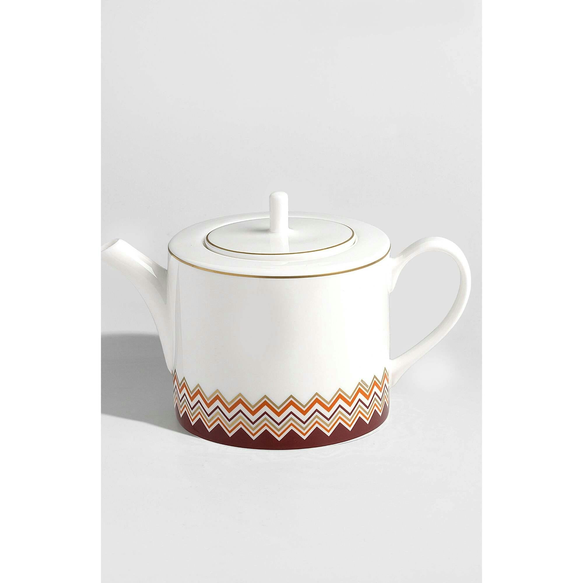 Tea Pot Or Coffee Pot Iconic  Multicolor Diam. 4.75