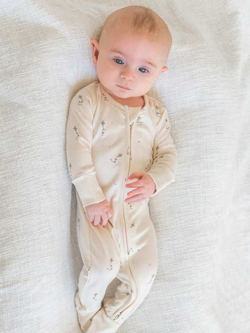 Peyton Zipper Sleeper - Kite / Dune + Barn