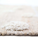 Nop Jute & Cotton Polka Dot Fringed Rectangular Rug