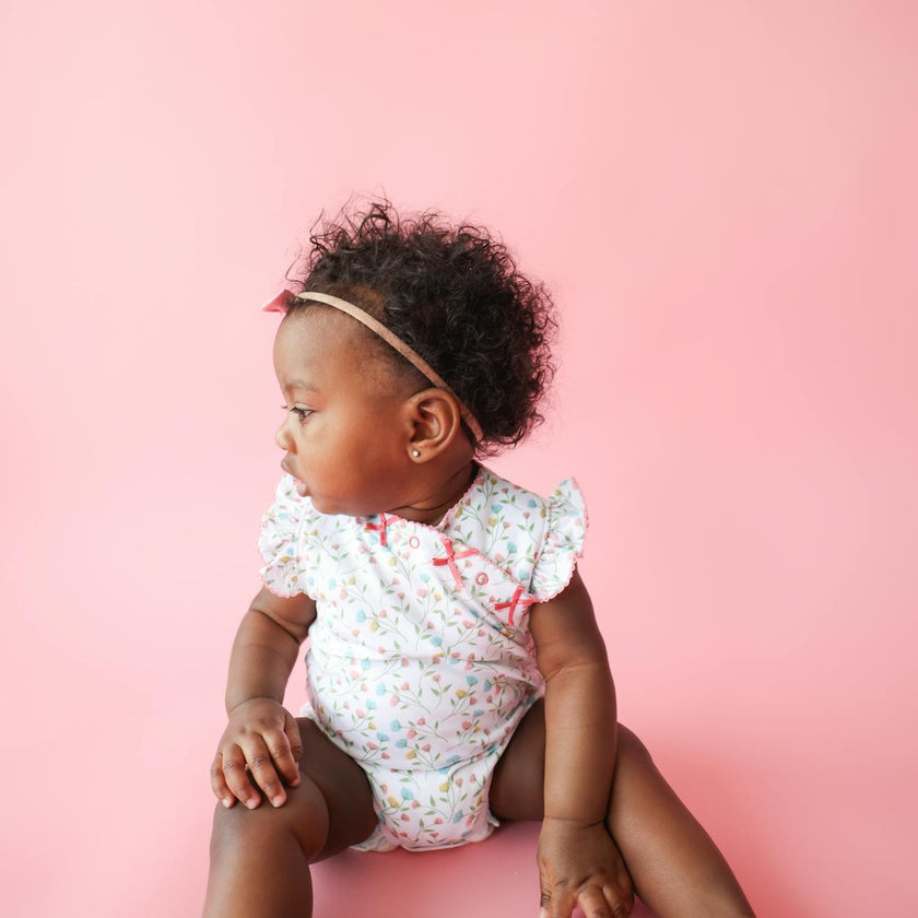 Pink Arabella Onesie with Bows