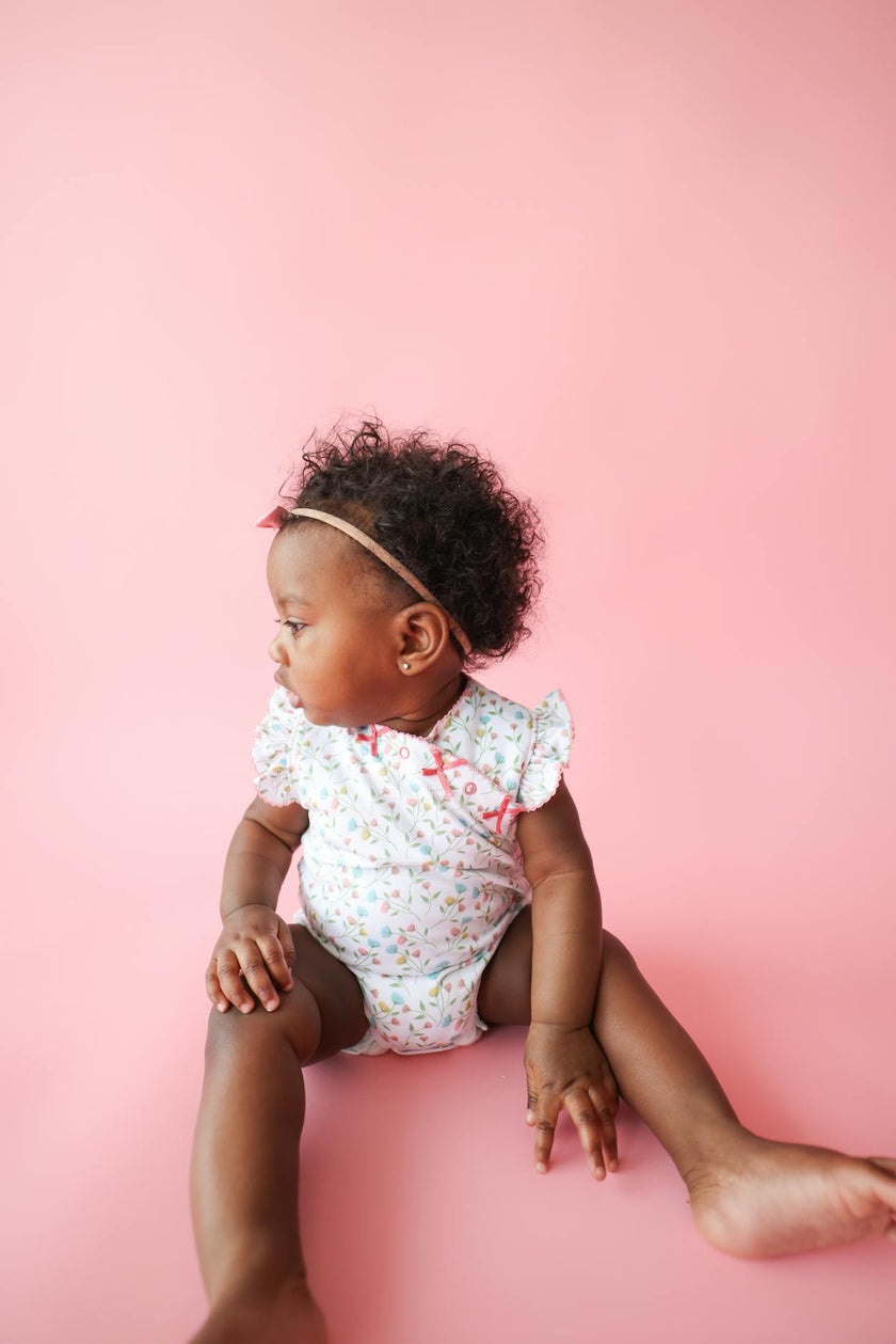 Pink Arabella Onesie with Bows
