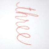 Millie Long Sleeve Tee in 'three' Pink Eyelash Writing