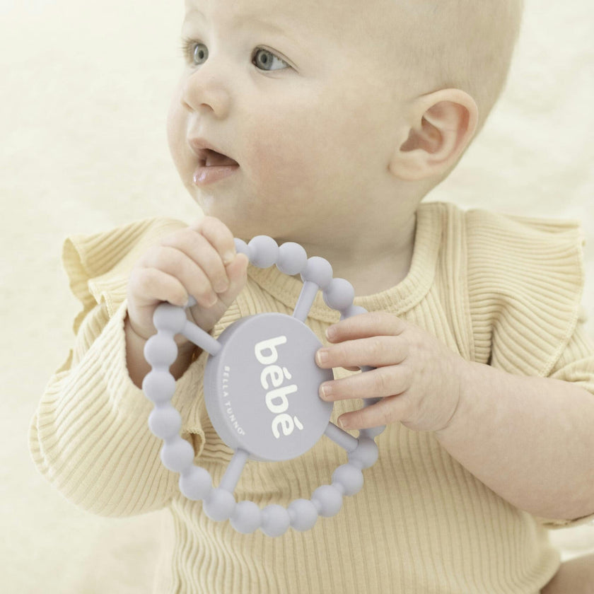 Bebe Beaded Round Grip Silicon Teether