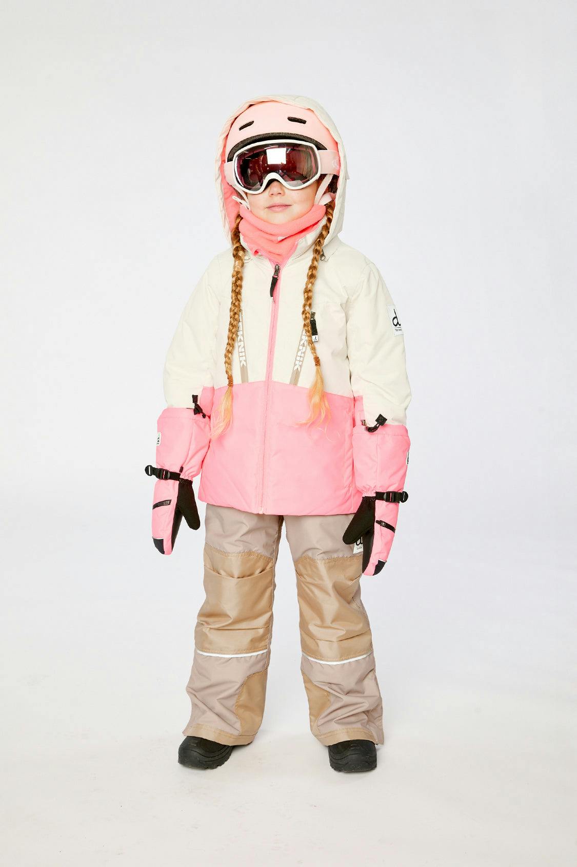 Two Piece Teknik Snowsuit Off-White And Pink