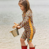 Vintage Flowers UPF 50 Recycled Sunsafe Sunsuit, Multi