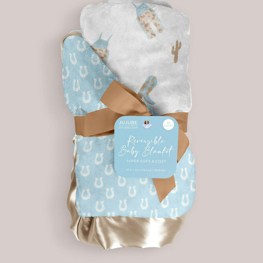 JuJuBe × Studio Oh! Printed Reversible Baby Blankets
