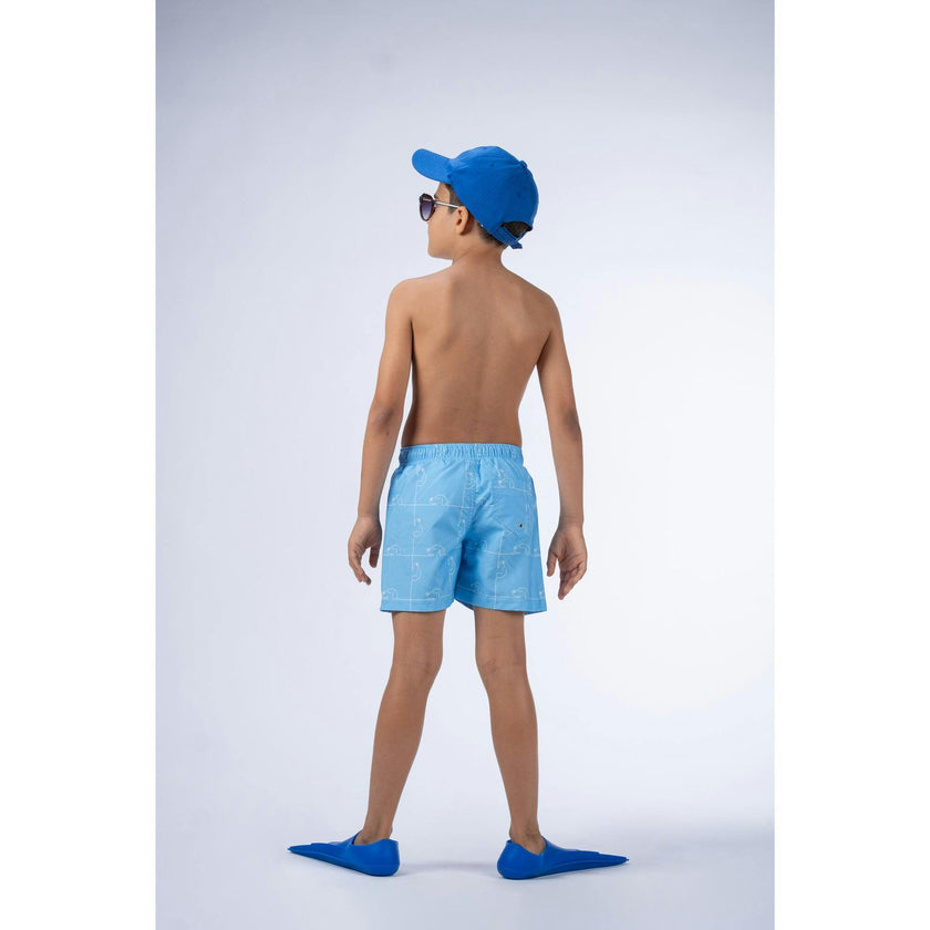 Puzzle Classic Swim Shorts, Blue