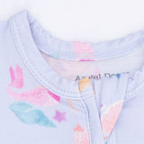 Mermaid Princesses - 2 Way Ruffle Back Zipper Footie