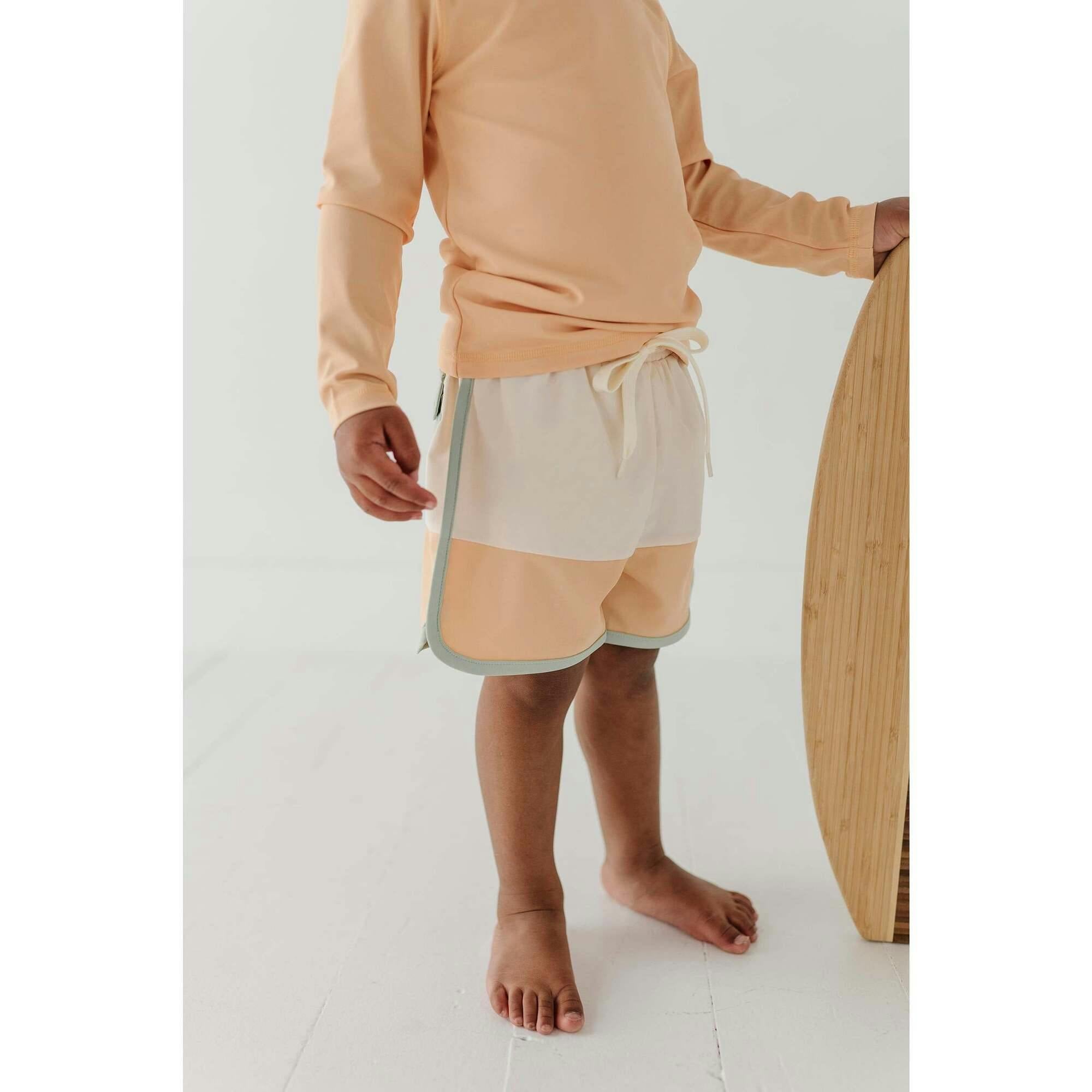 Boy's Long Sleeve Rash Guard Swim Shirt