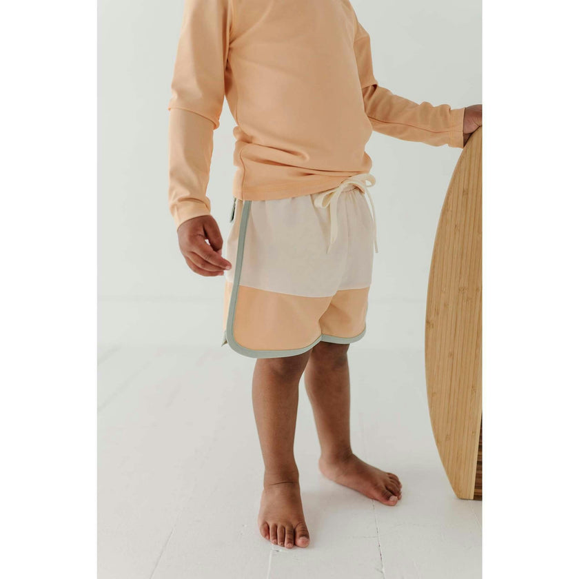 Boy's Colorblock Swim Shorts