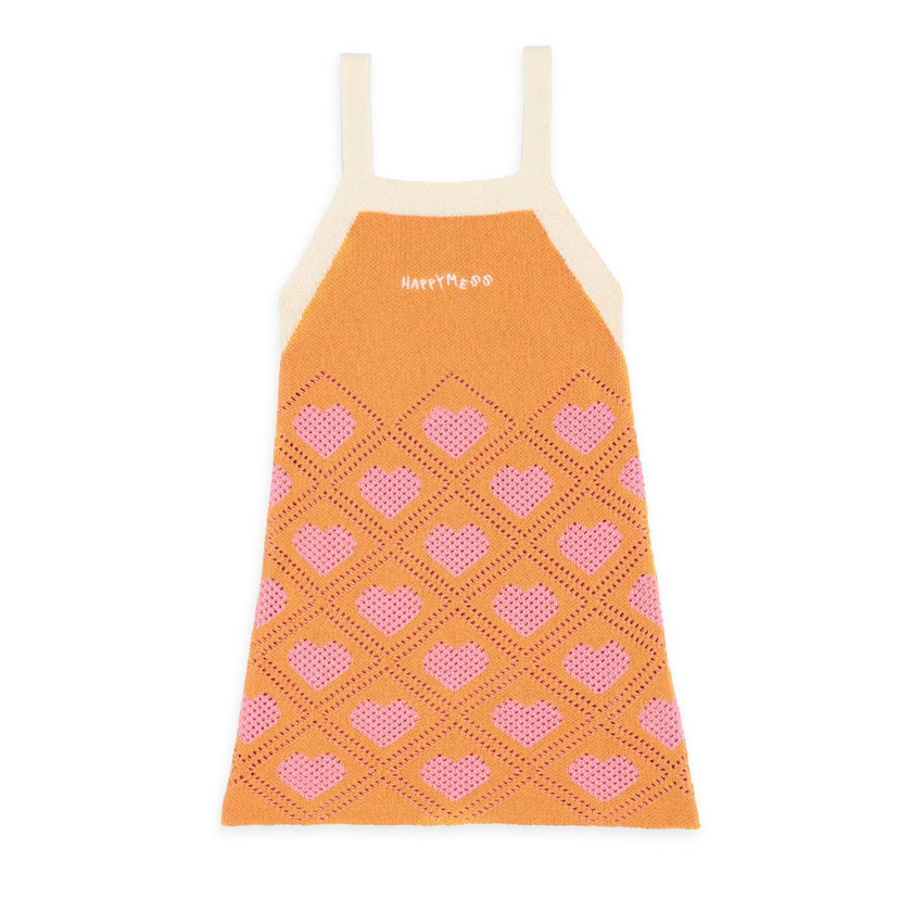 children's organic cotton dress – tangerine