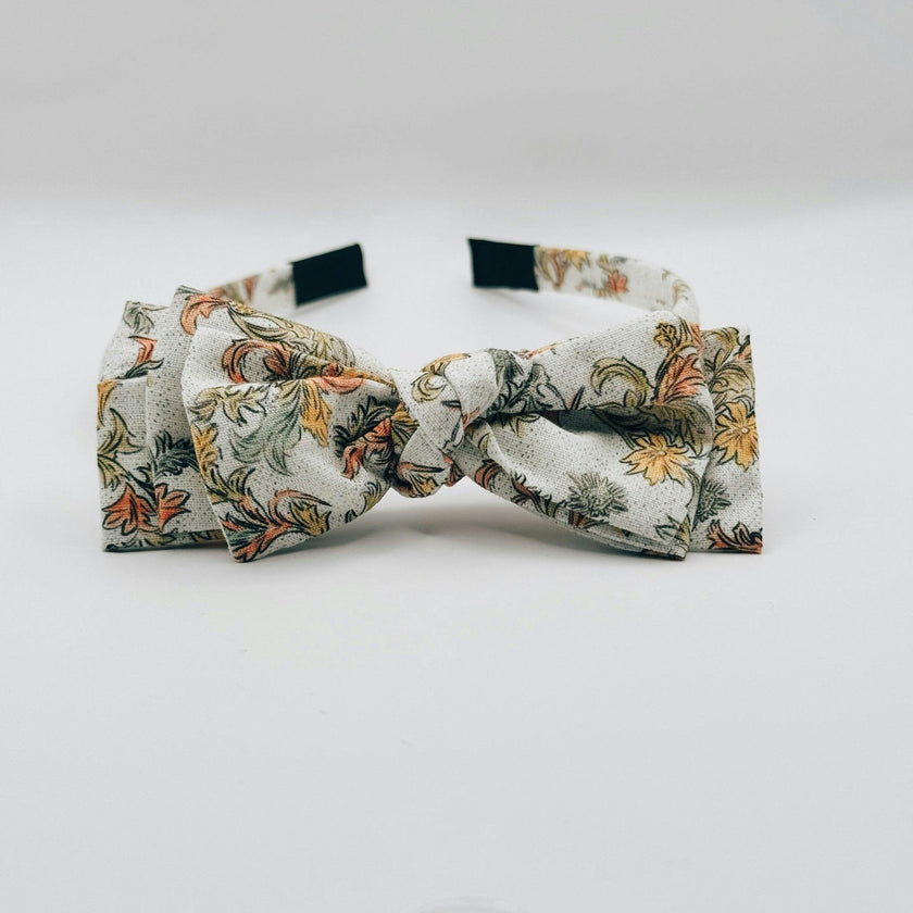 Three Little Bows Headband | Mustard Sage Bloom