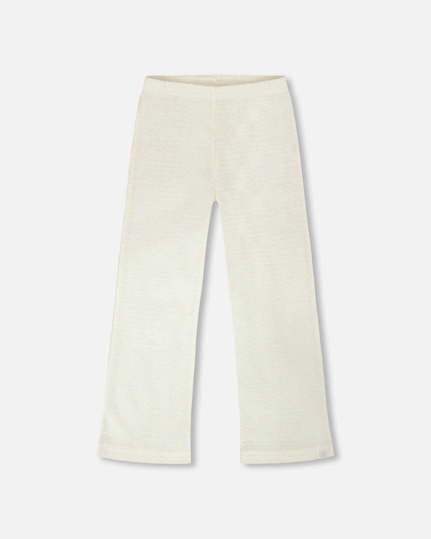 Crinkle Jersey Leggings Off White