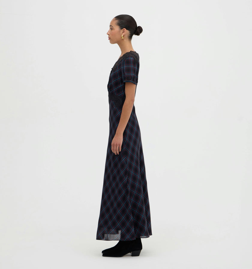 The Oakley Dress - Jewel Tartan