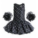 Black Calivra Polka Dot Dress