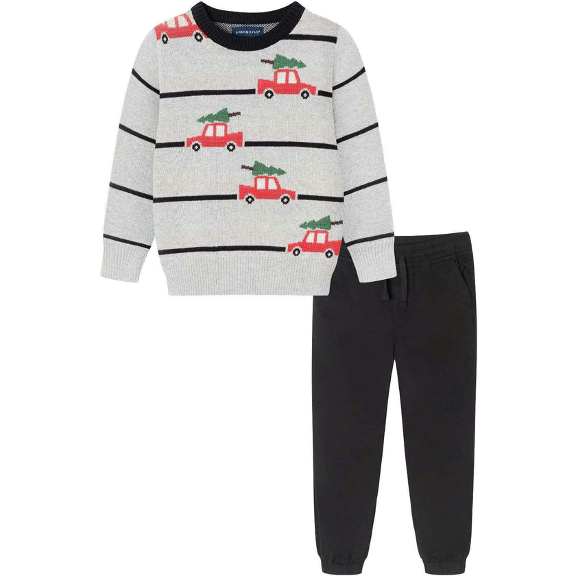Striped Sweater Set