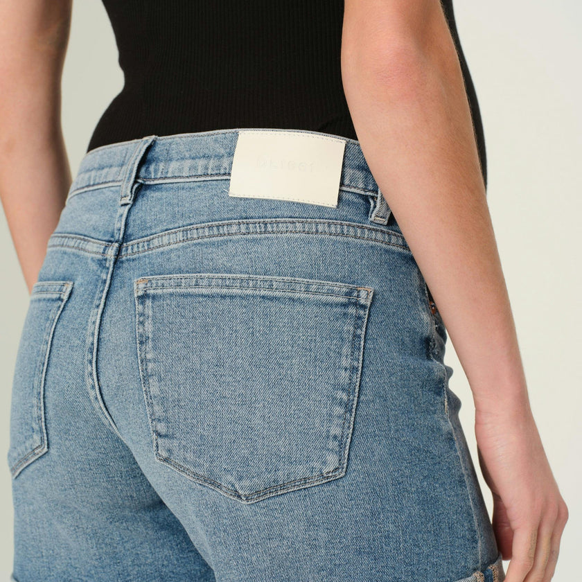 Zoie Jean Shorts Maternity Relaxed 4.5 | Lt Springdale Rolled