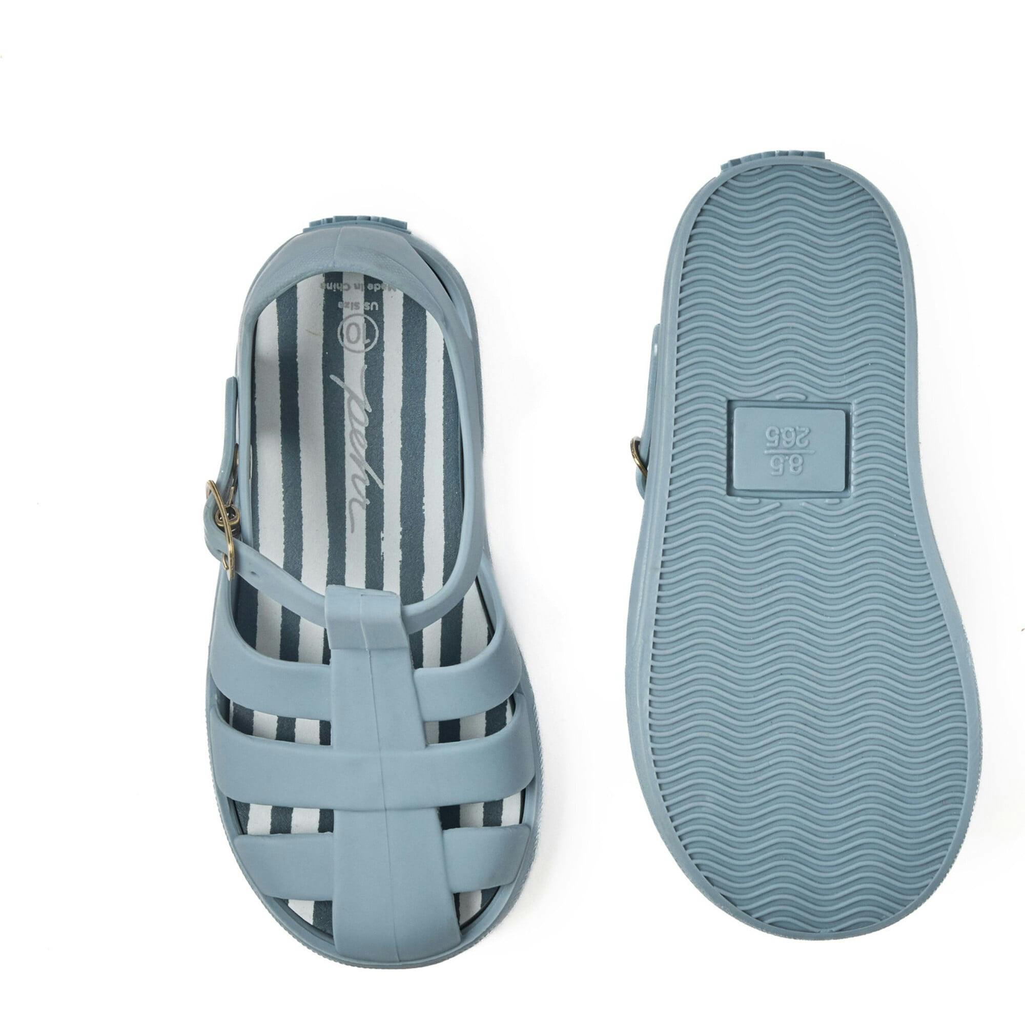 Water-Repellent Fisherman Sandal, Blue