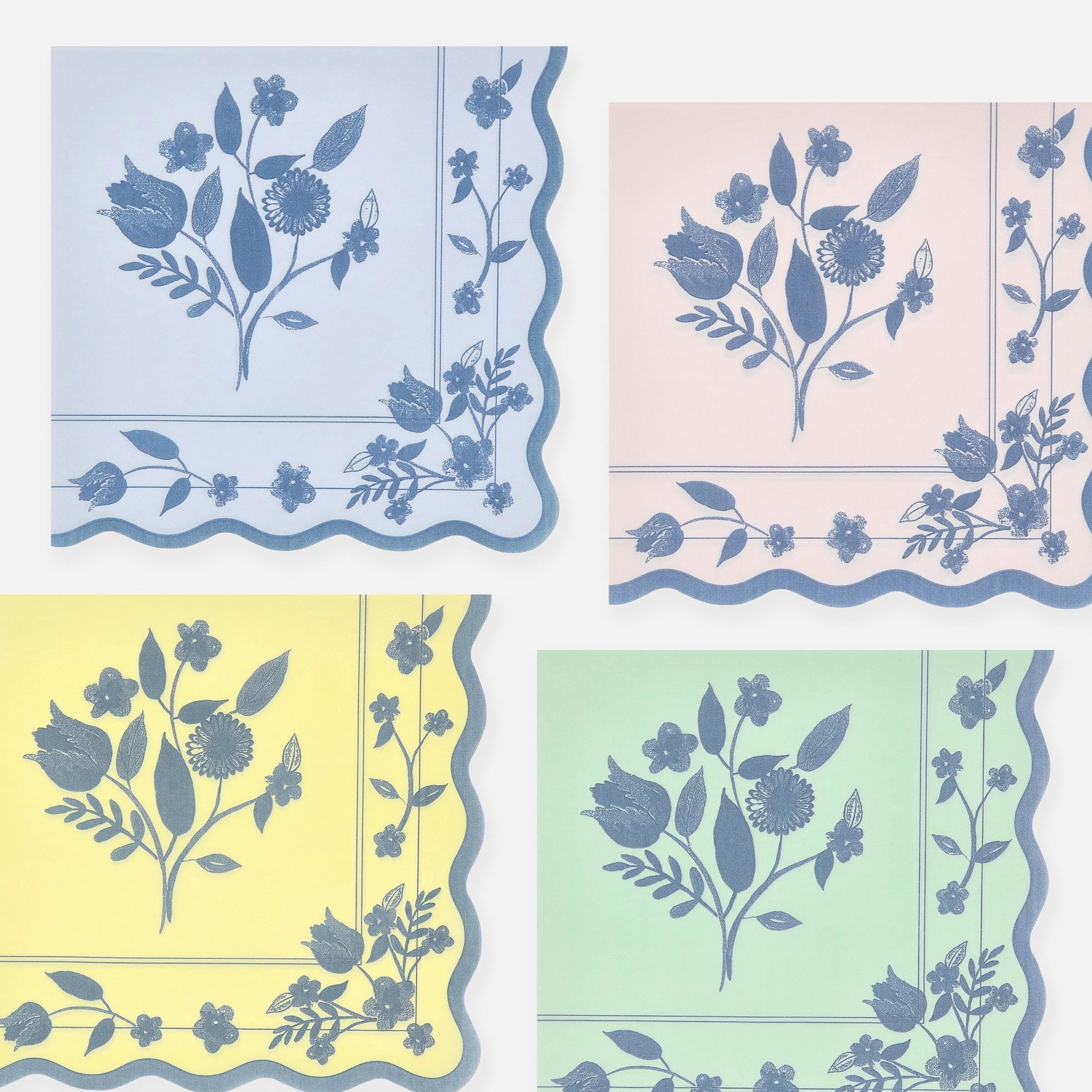 Vintage Botanical Large Napkins