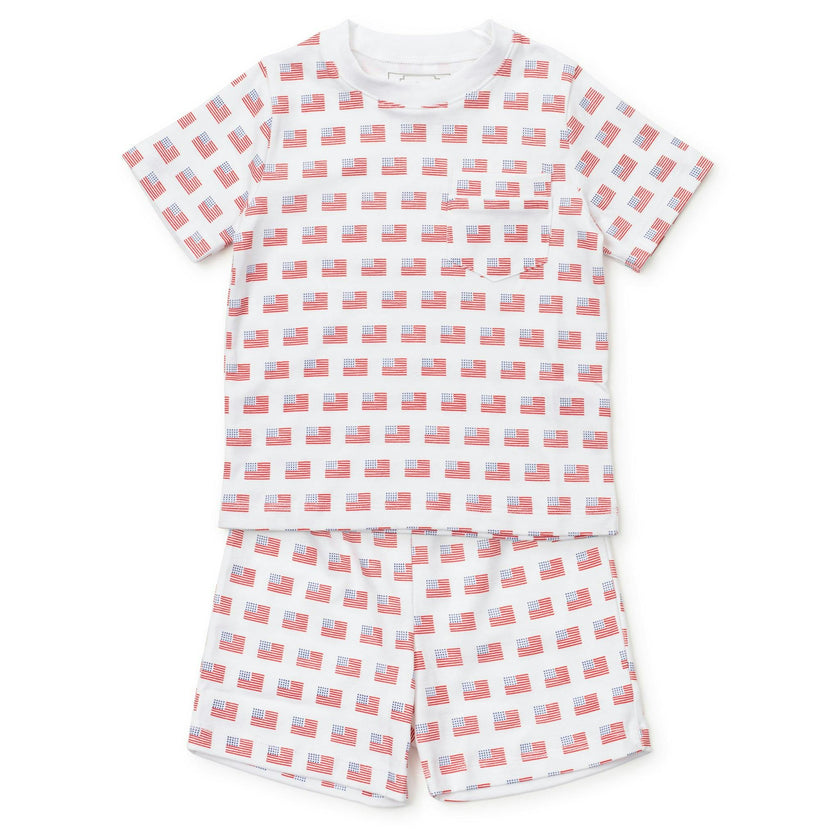 Charles Boys' Short Set - American Flag