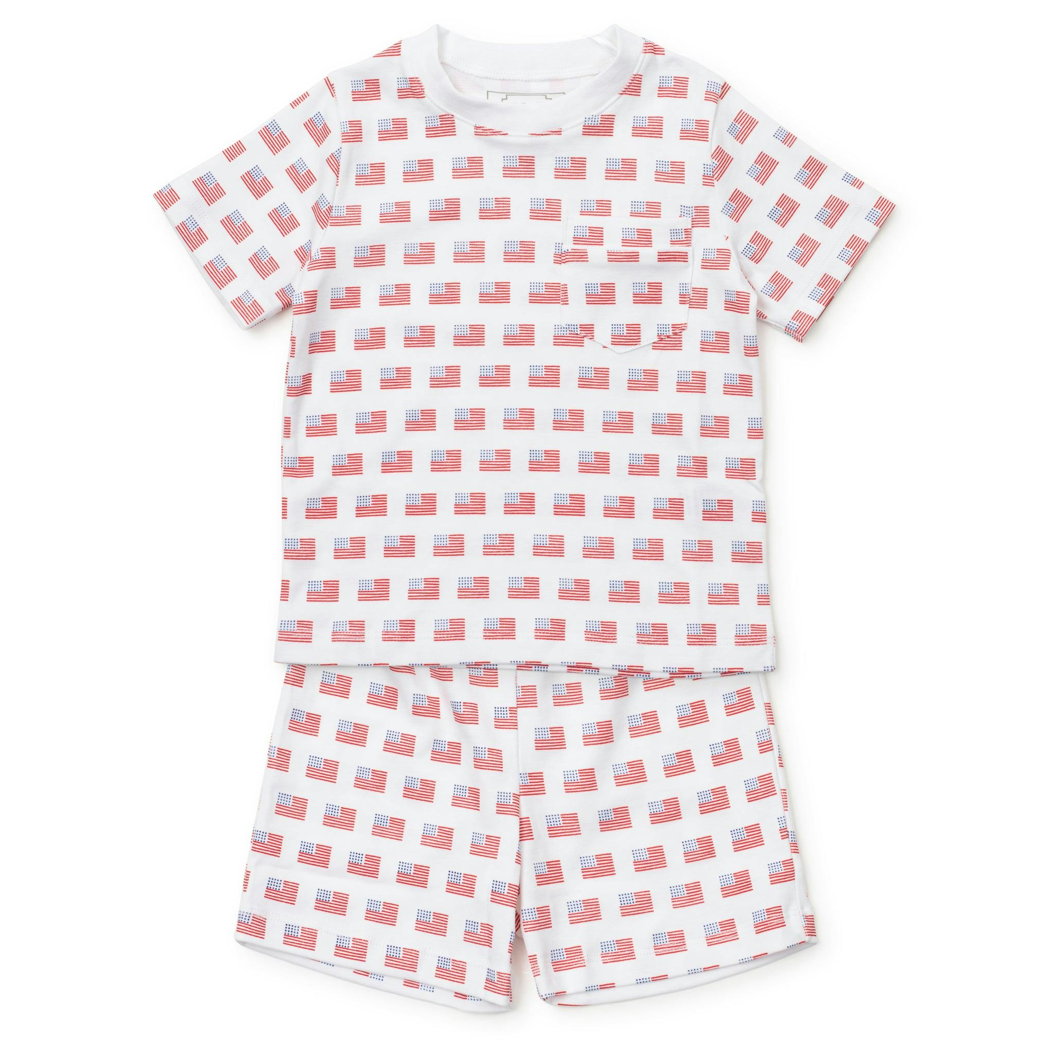 Charles Boys' Short Set - American Flag
