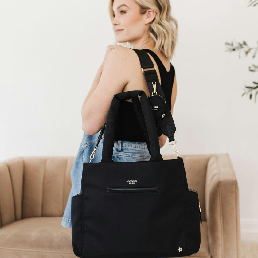 Utility-Strap Diaper Tote Bag