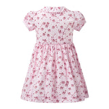Light Pink Floral Button-Front Dress