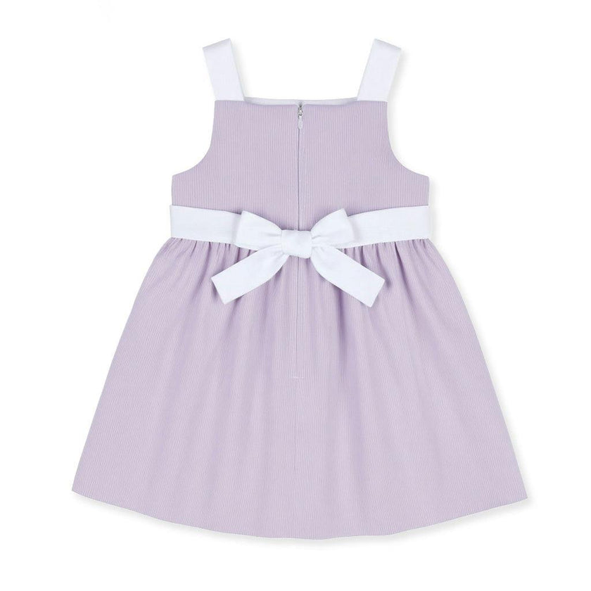 Pincord Dress with Flowers
