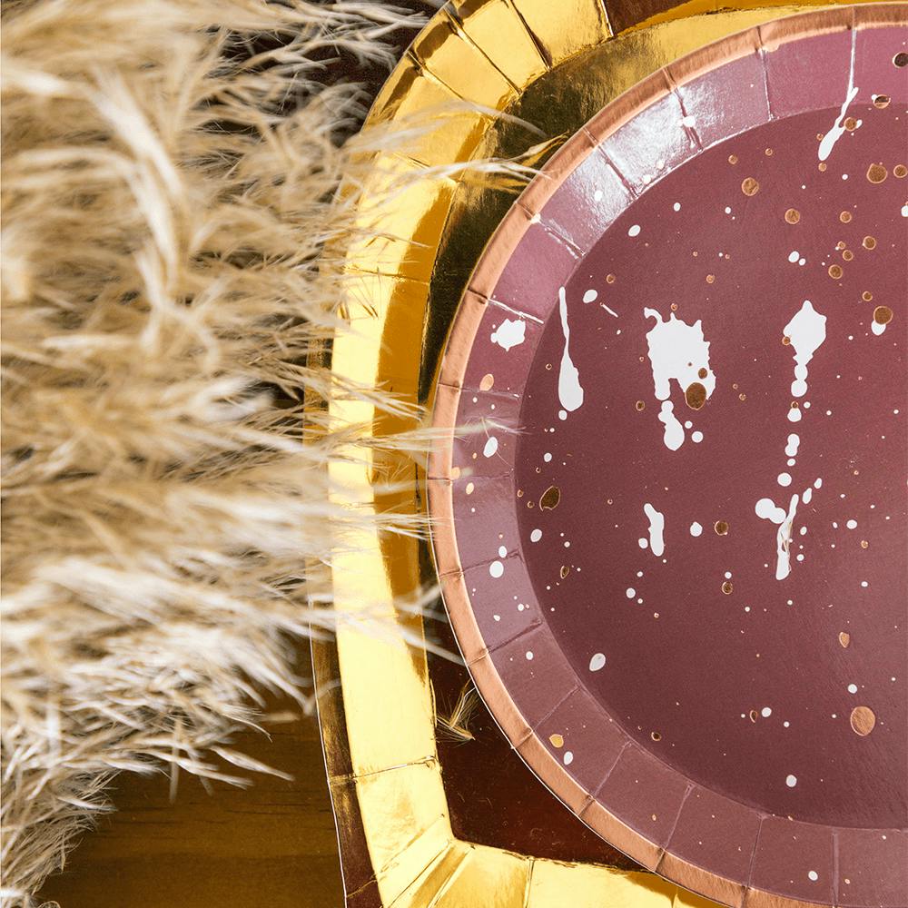 Posh Gold To Go Plates - 3 Size Options