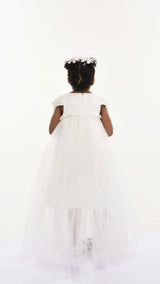 White Solana Floral Overlay Dress