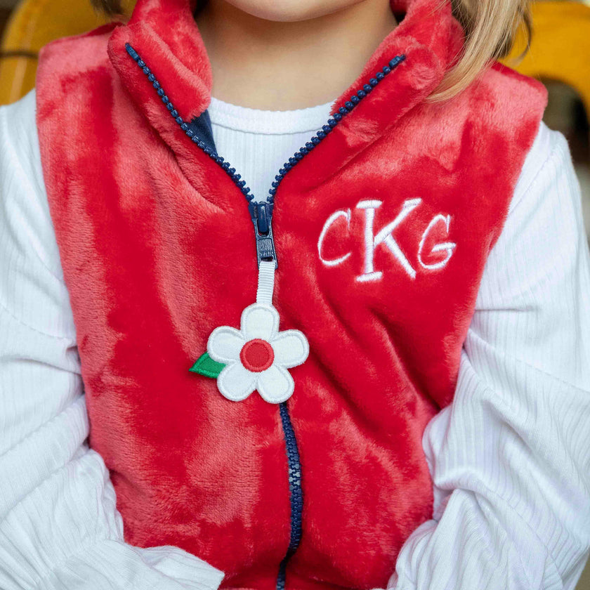 Plush Fleece Zip Up Vest