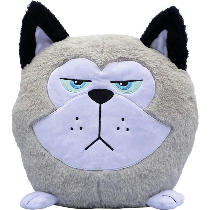 Hangry Petz: Cooper - 12" Grey & White Animal Plush