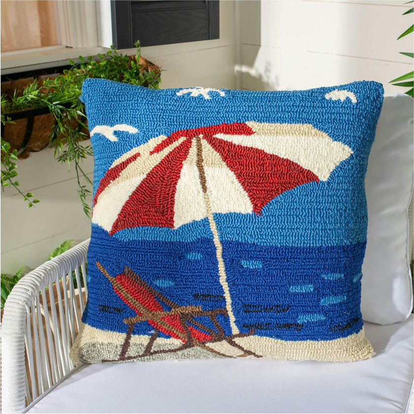 Beach Lounge Outdoor Pillow