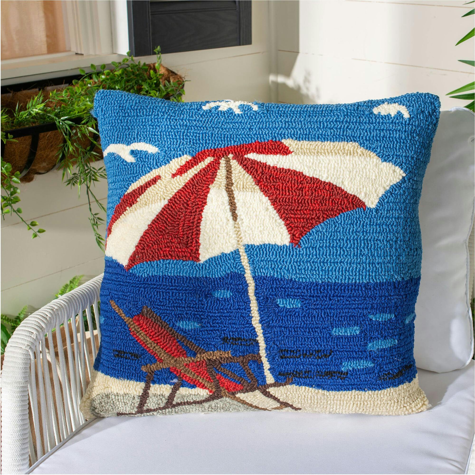 Beach Lounge Outdoor Pillow
