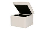 Babyletto Cali Storage Ottoman in Eco-Performance Fabric with USB port | Water Repellent & Stain Resistant