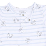 Airplane Stripe - Henley Bodysuit