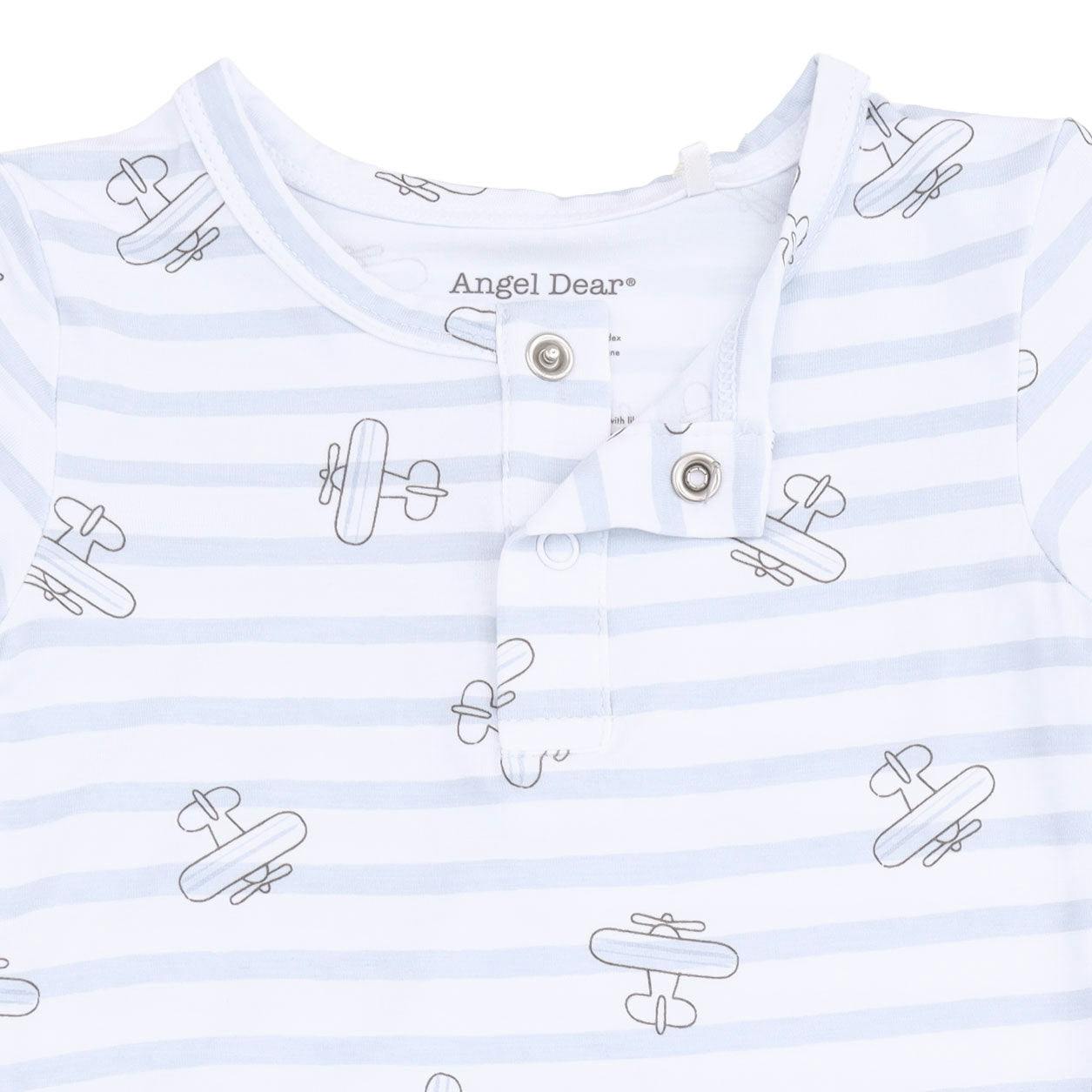 Airplane Stripe - Henley Bodysuit