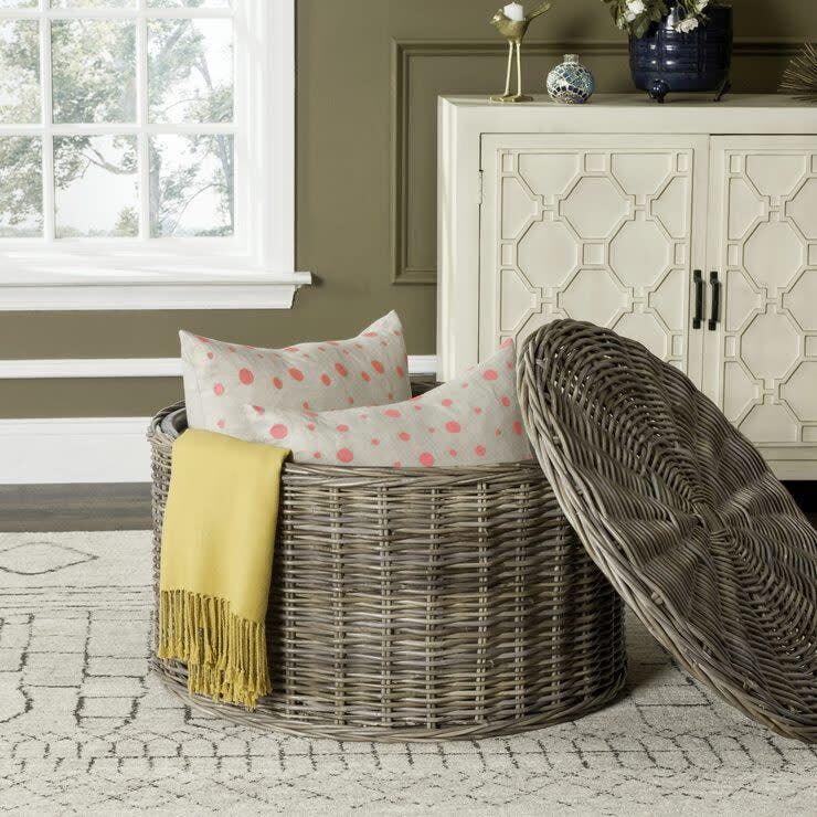 Jesse Wicker Storage Coffee Table