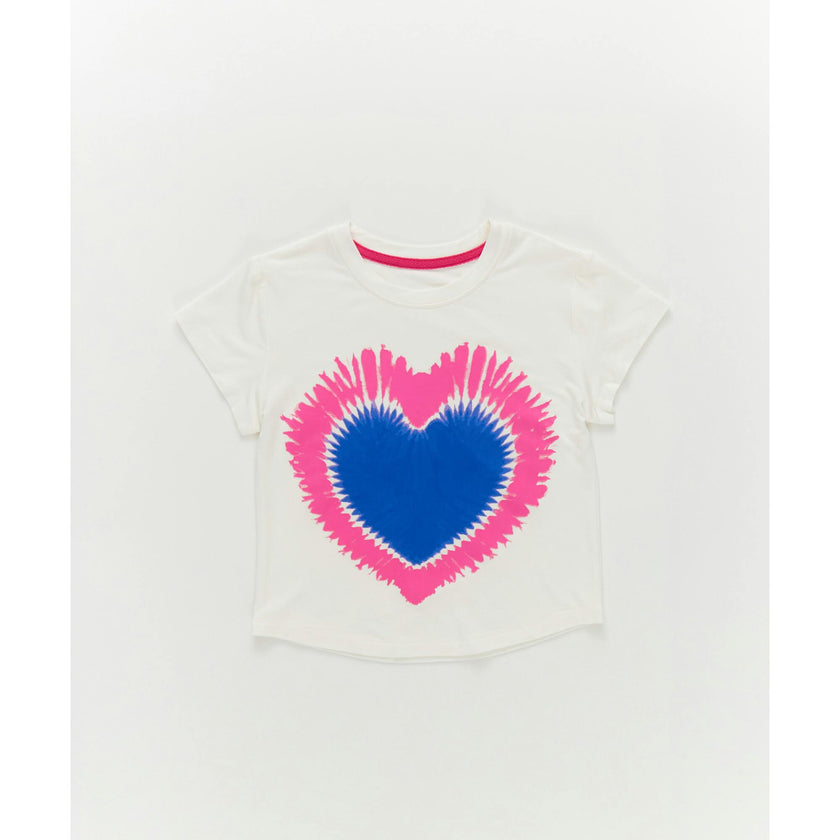 Girls Baby Tee in Starburst Heart