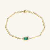 Eva Emerald Cut Station Bracelet