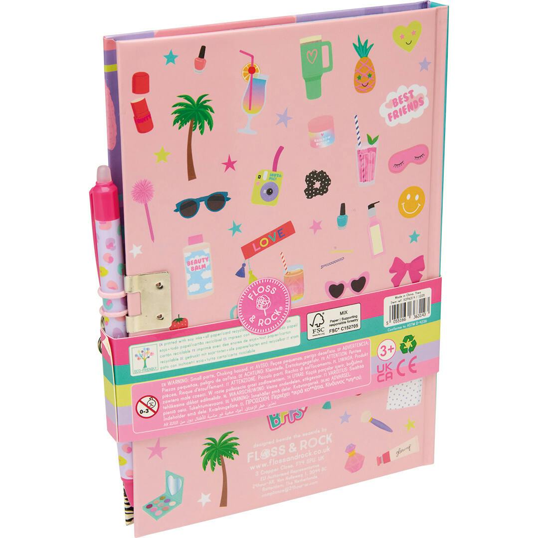 Fashion Friends Lockable Diary with Erasable Pen ( Varied Designs )