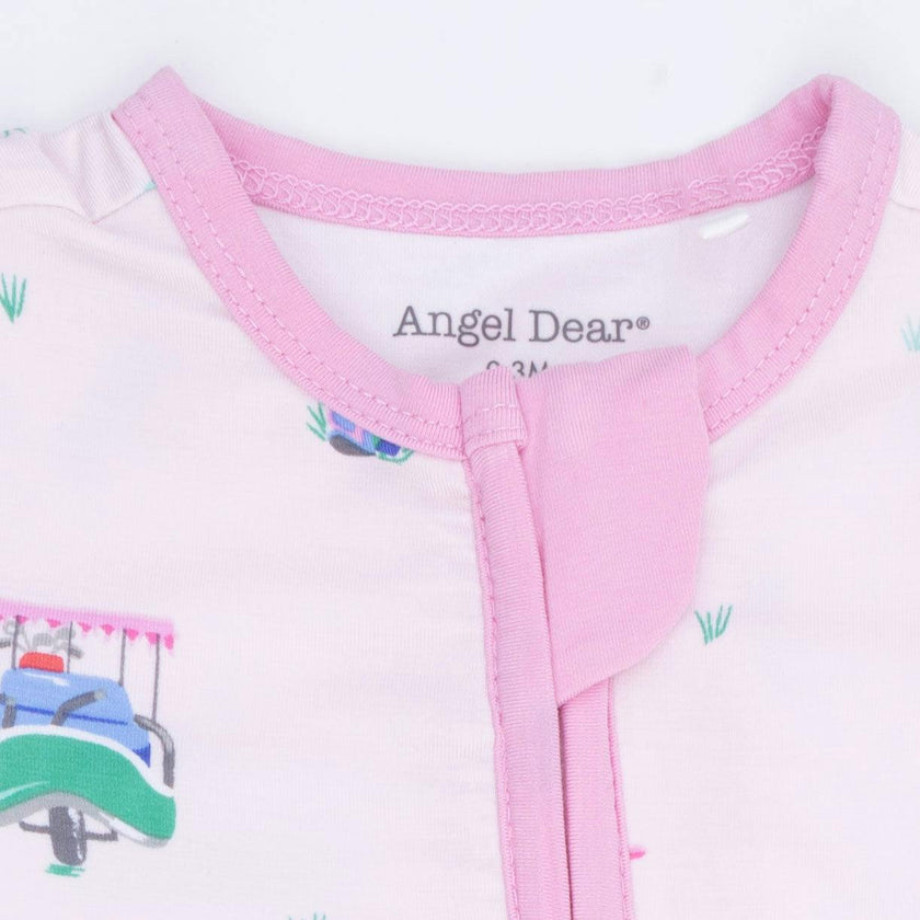 Vintage Golf Carts Pink - Convertible Romper