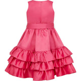 Arabella Frill Satin Party Dress