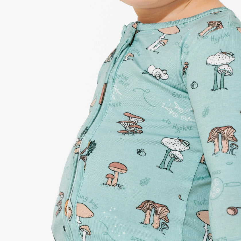Mushroom Cycle Bamboo Convertible Footie