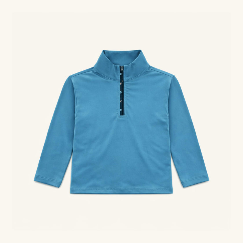 Boys' Athletic Half Zip in Blue/Space