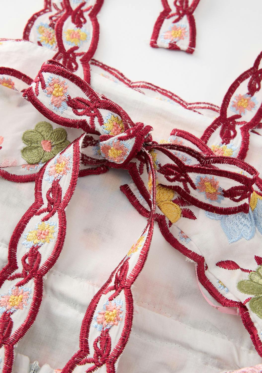 Penelope Cotton Embroidery Maxi Dress