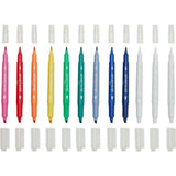 Stamp-A-Doodle Double-Ended Markers - Set of 12