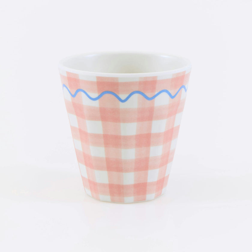 Gingham Reusable Cups